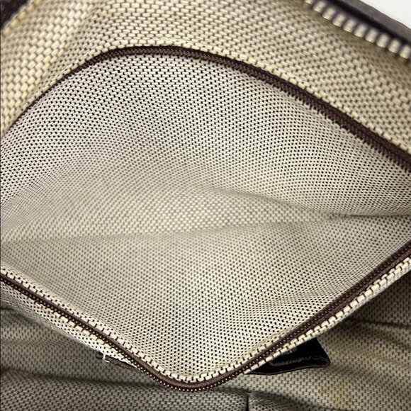 Dooney & Bourke Deep Dark Brown Pebbled Leather Barrel Shoulder Bag - Picture 12 of 16